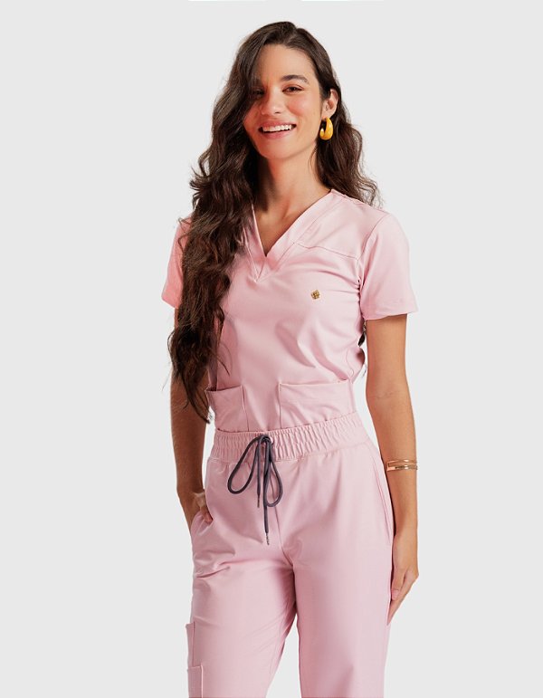Scrub Feminino Zoe Rosé Sapatilha