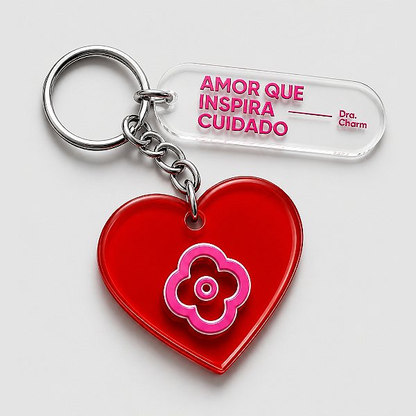 Chaveiro Coração Dra. Charm