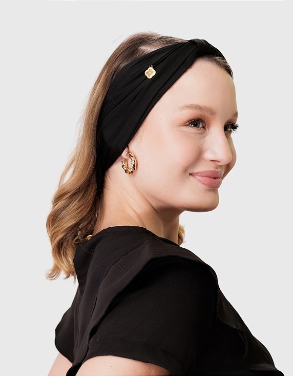 Faixa 2 em 1 Feminina Preta