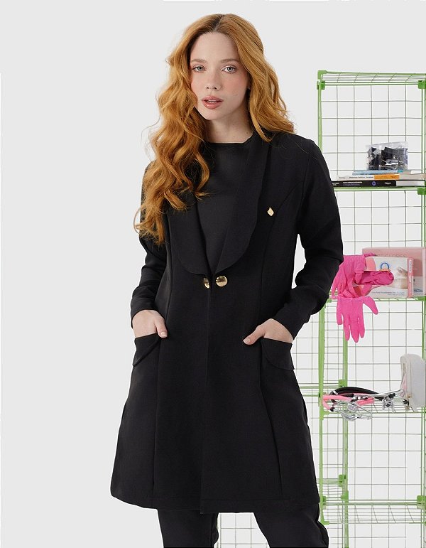 Jaleco Feminino Celine Preto