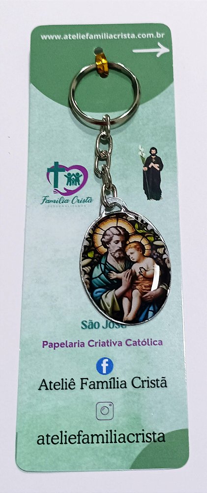 Chaveiro de São José Vitral