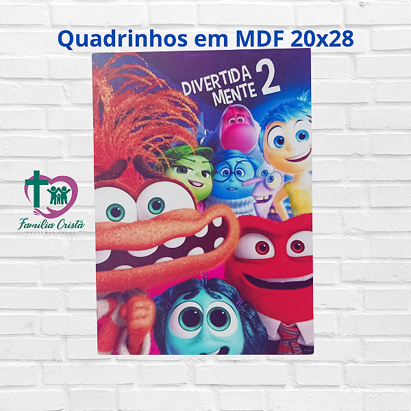Quadro em MDF Divertidamente 2