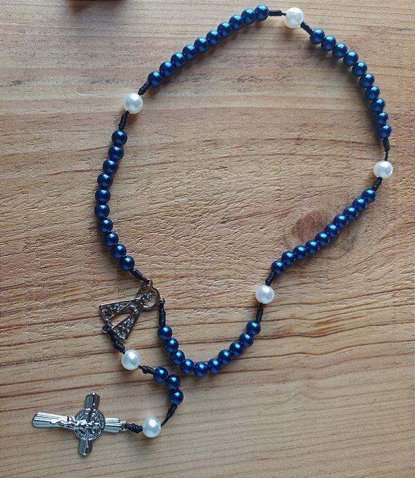 Terço Nossa Senhora Aparecida Azul