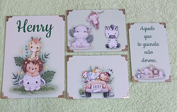 Quadro kit decoração quarto Infantil
