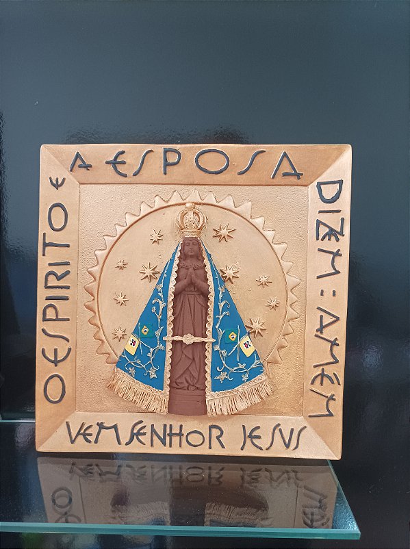 Quadro Nossa Senhora Aparecida (gesso)