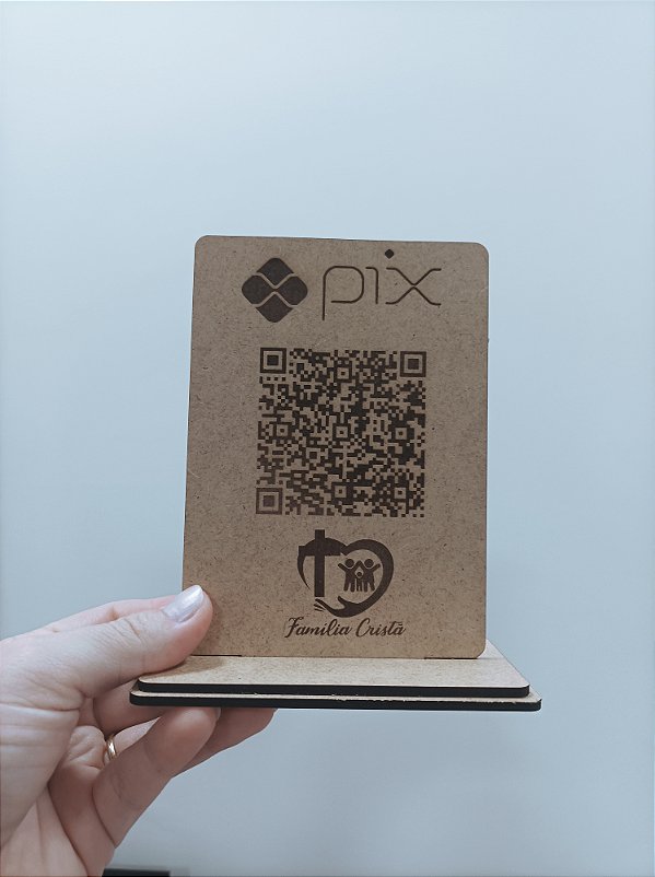Placa Pix Qr Code