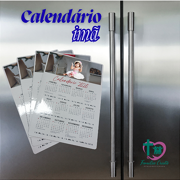 Calendário de Imã personalizado