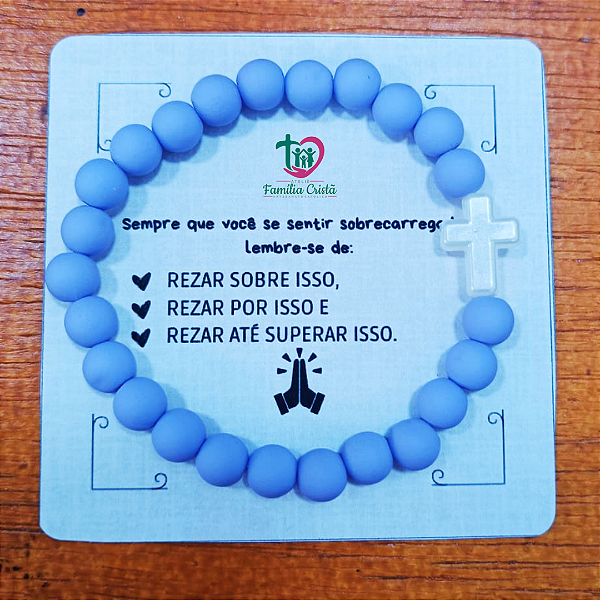Pulseira Cristã emborrachada