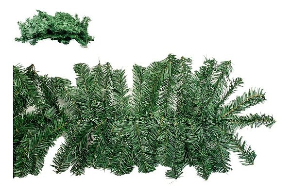 Festão Aramado Natalino Verde para decoração 2 Metros .