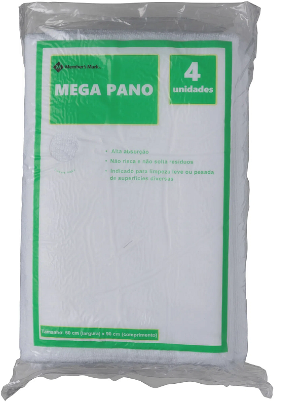 Mega Pano Limpeza Multiuso Microfibra Eletrostática Prático