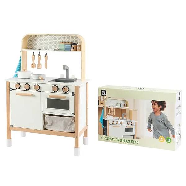 Kit Cozinha De Brinquedo Em Madeira - Exclusivo E Completo