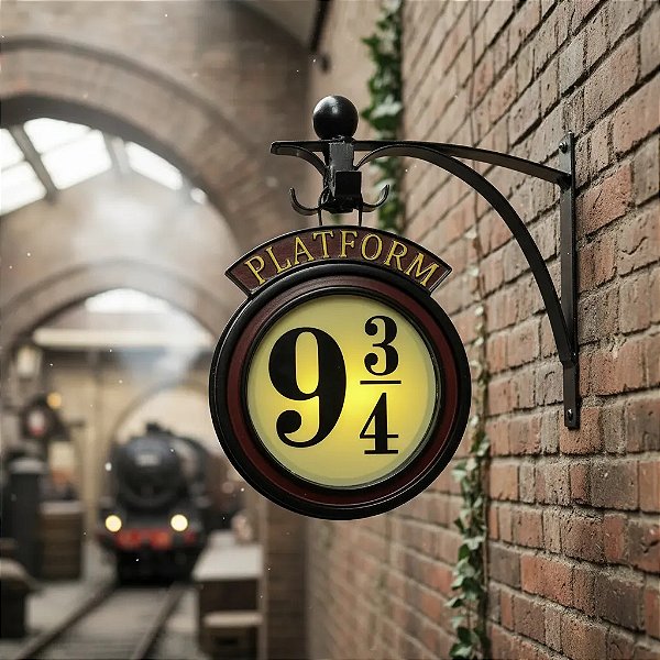 Harry Potter | Luminária Plataforma 93/4 | Decoração Geek