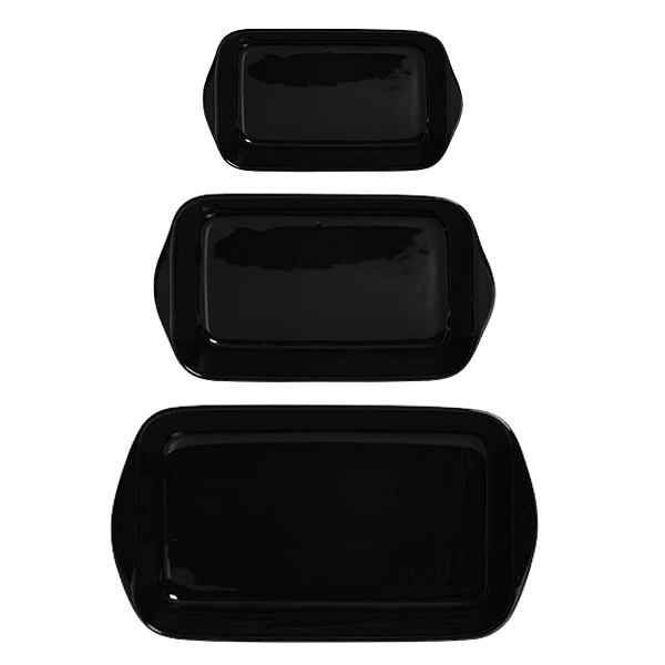 Conjunto De Travessa Cerâmica Scalla Cooking Premium Kit C/3