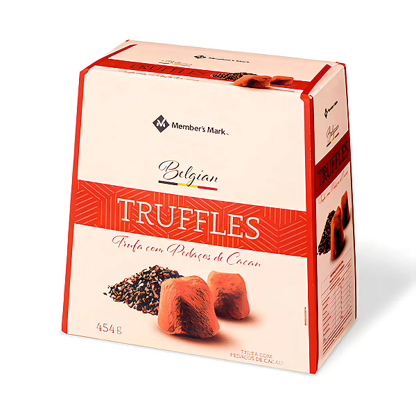 Trufas com Pedaços de Cacau Member's Mark Caixa 454g
