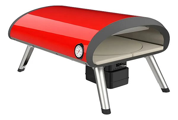 Members Mark Forno De Pizza Portátil A Gás Glp Pedra Rotativa Dobrável Vermelho ou Preto