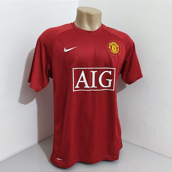 Manchester United 2007/08 Uniforme Titular Tam M