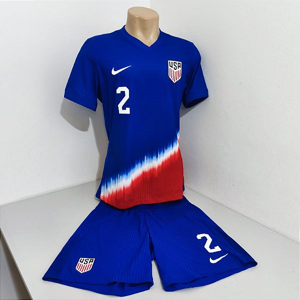 EUA 2024/25 Conjunto Camisa/Calção Tam G Jogador