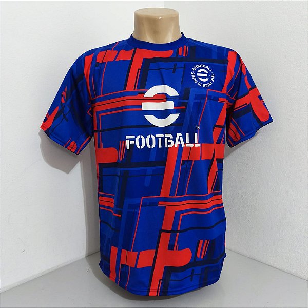 Efootball Vermelha/Azul Tam G Nova