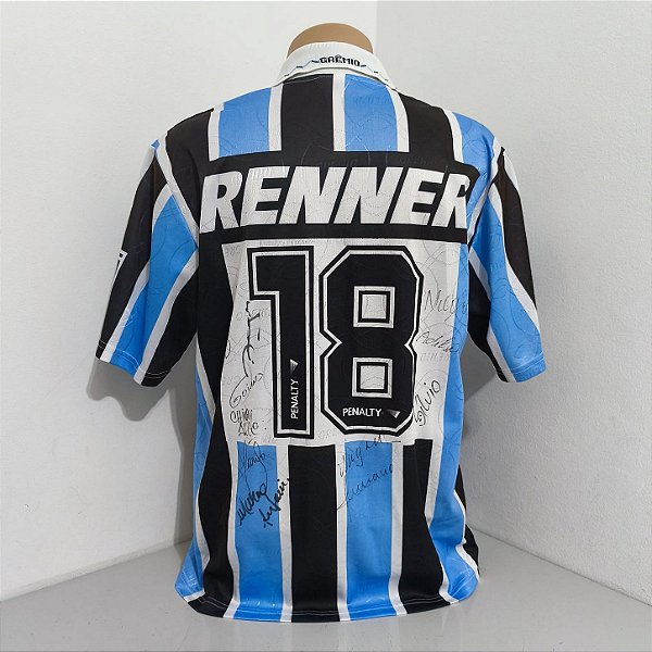 Grêmio 1995/96 Uniforme Titular Tam GG Jogador Autografada