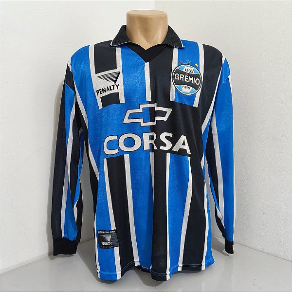 Grêmio 1998 Uniforme Titular Tam GG Manga Longa