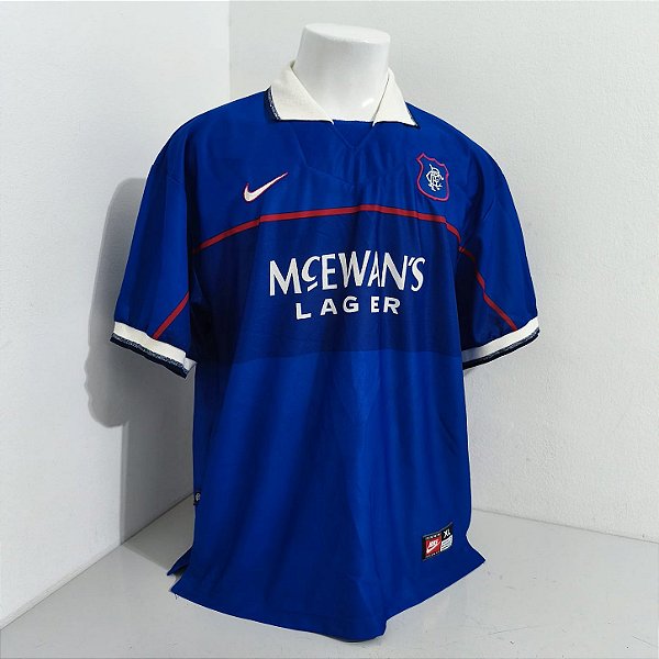 Rangers 1997/99 Uniforme Titular Tam GG Importada