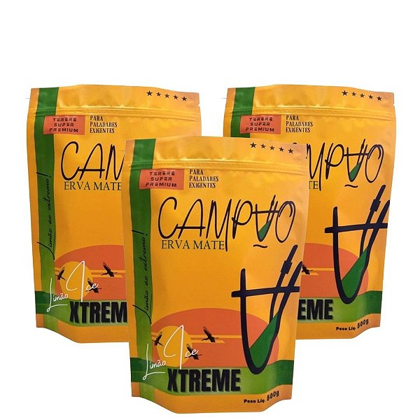 Kit de 3 ervas Campão Super Premium  Limão Ice Xtreme