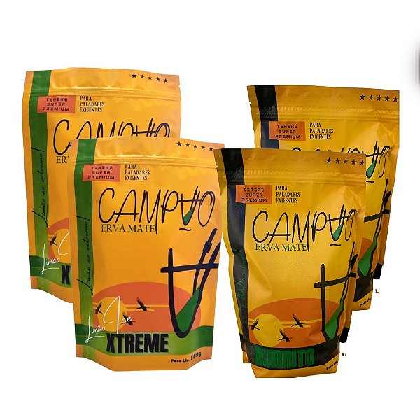 Kit de 4 ervas Campão: Burrito e Limão Ice Extreme
