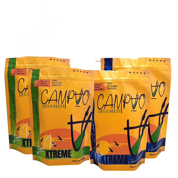 Kit de 4 ervas Campão Super Premium: 2 Menta Extreme e 2 Limão Ice Extreme