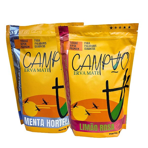 LANÇAMENTO Kit de 2 ervas Campão Premium LIMÃO ROSA E MENTA HORTELÃ