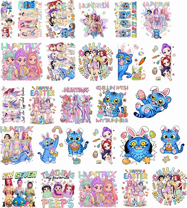 DTF UV Pascoa KPOP Huntrix