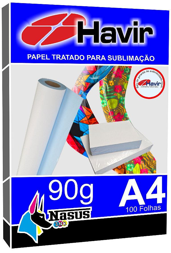 Papel Para Sublimação AZULÃO A4 Havir 90g