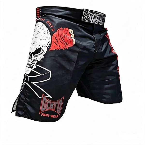 Short Bermuda Mma Muay Thai BJJ Ockto Caveira