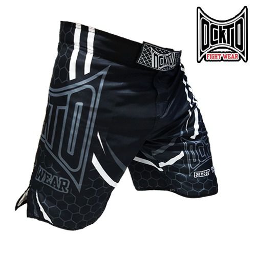 Short Bermuda Mma Muay Thai BJJ Ockto Black Fight