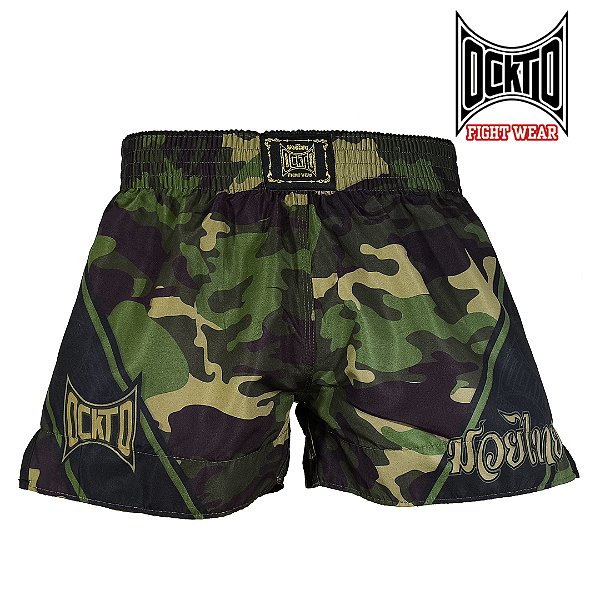 Short Muay Thai  Estilo Retrô Ockto Invictus I