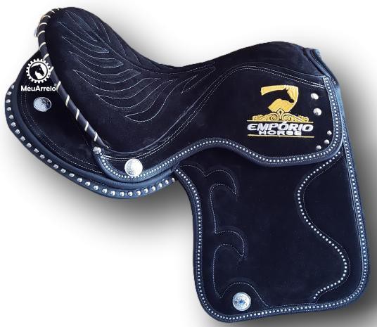 Sela Gel Profissional Vaquejada Camurça Preta