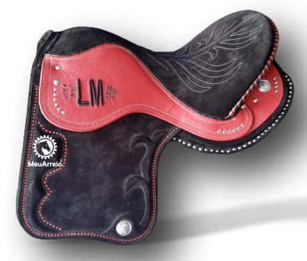 Sela Gel Profissional Vaquejada Camurça Preta