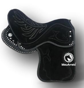 Sela Gel Profissional Vaquejada Camurça Preta