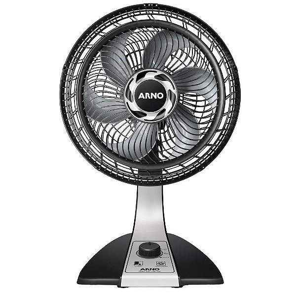 Ventilador Arno Silence Force VF30 - Preto/Prata 127V