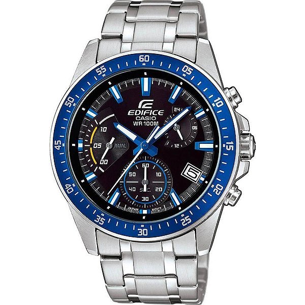 Relógio Masculino Casio Edifice EFV-540D-1A2VUDF Prata/Azul