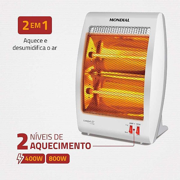 Aquecedor Halógeno Mondial Comfort Air A-09 8970-02 - 220V