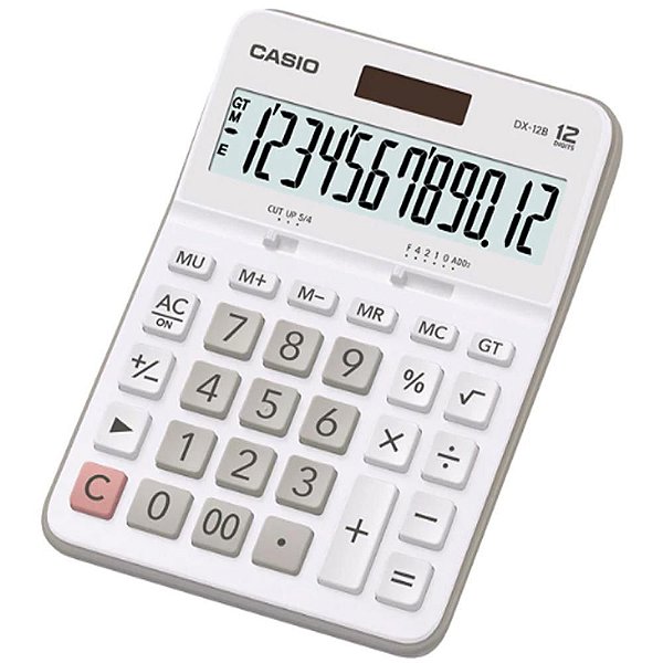 Calculadora Casio 12 Dígitos DX-12B-WE - Branca
