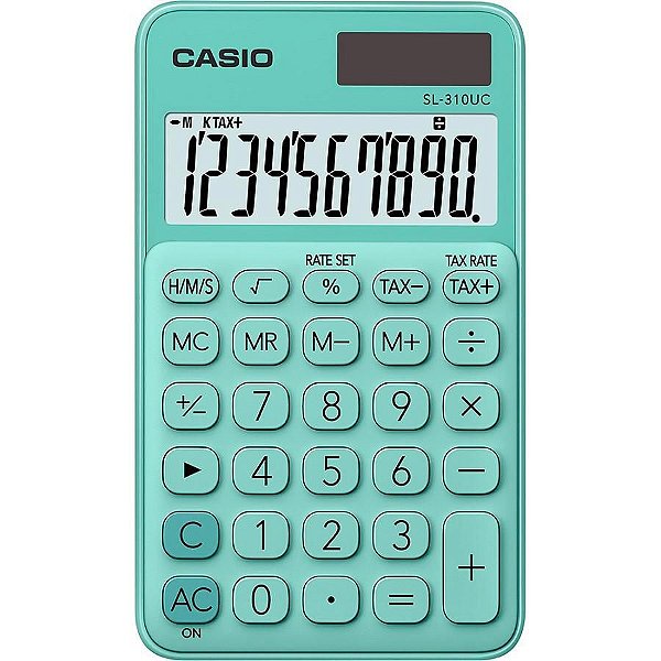 Calculadora Casio de Bolso 10 Dígitos SL-310UC-GN - Verde