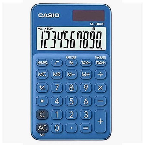 Calculadora Casio de Bolso 10 Dígitos SL-310UC-BU - Azul
