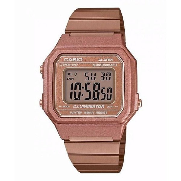 Relógio Feminino Casio Vintage Digital B650WC-5ADF - Rose