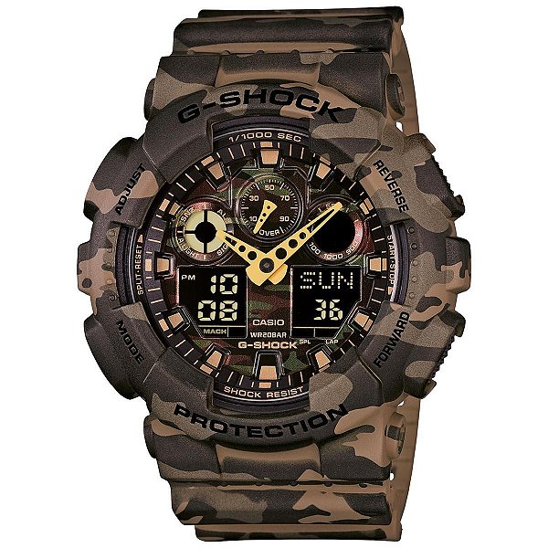 Relógio Masculino Casio G-Shock GA-100CM-5ADR - Camuflado