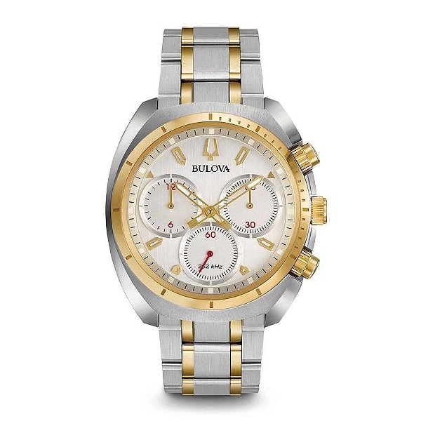 Relógio Masculino Bulova Analógico WB31952S - Prata/Dourado