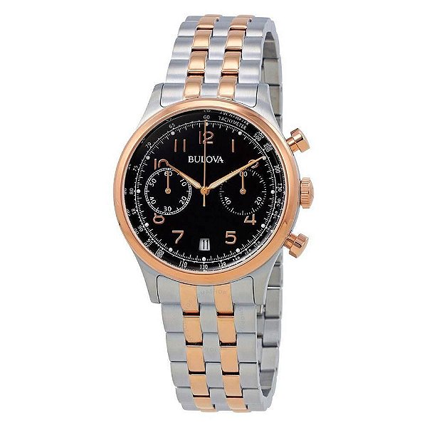 Relógio Masculino Bulova Dress WB22391P - Prata/Rosê