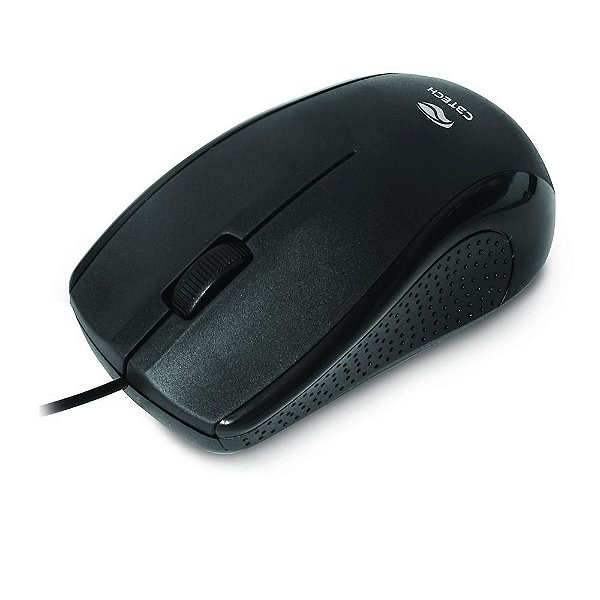 Mouse Óptico C3Tech 1000DPI Cabo com 2 metros MS-26BK - Preto