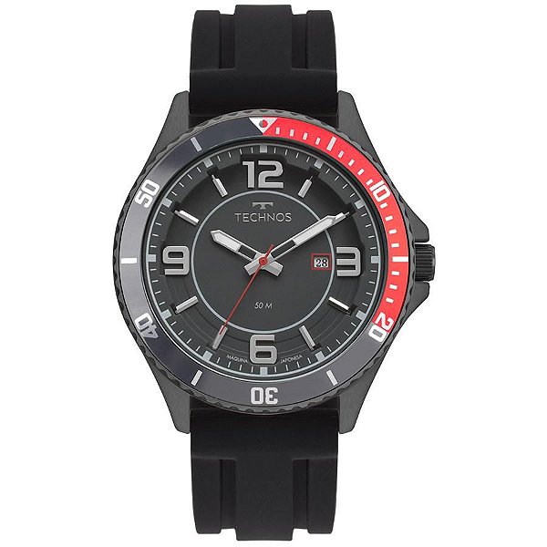 Relógio Masculino Technos Racer 2115MSI/8P - Preto