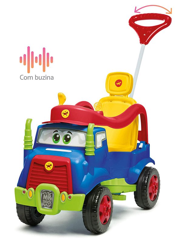 Quadriciclo de Passeio Calesita Mk Truck com Pedal 982 Azul